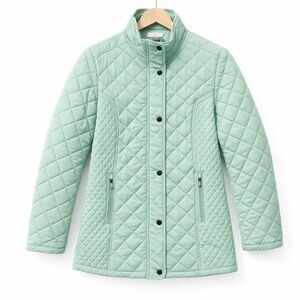 Appleseed’s Petites Women's Quilted Jacket in Light Green